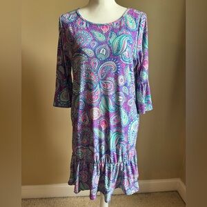 Simply Southern Paisley Dress with Pockets NWT